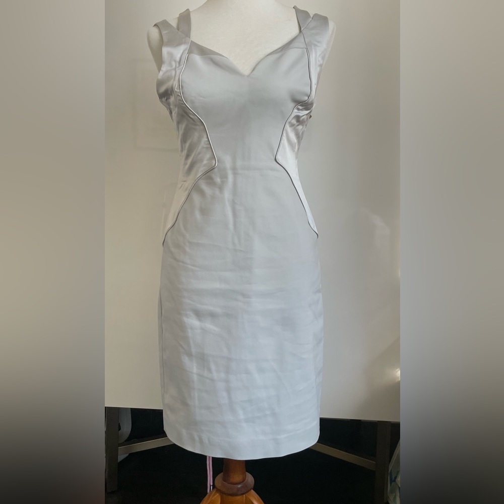 Reiss Light Gray Sheath Dress